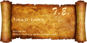 Tokaji Endre névjegykártya